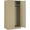 Global Industrial Wardrobe Storage Cabinet, 72 in H, 36 in W, Tan 270033TN - alternate 3